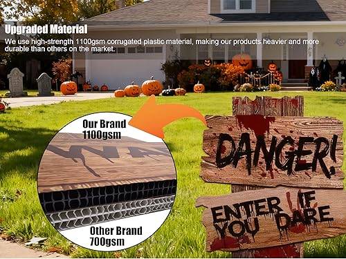 Miniatura 4 de Liecho Decoraciones de Halloween autodiseñadas para decoración de patio, accesorios de estacas, decoración al aire libre, tumbas de vampiros,