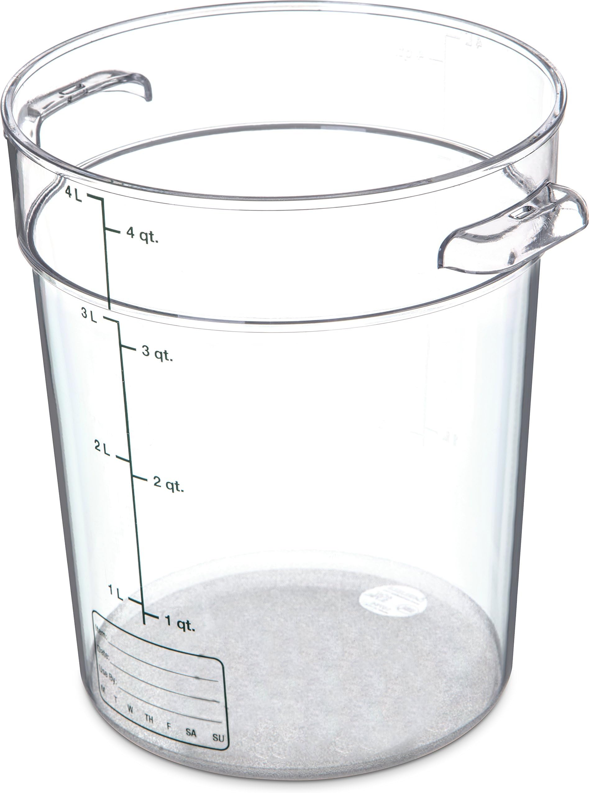 Amazon.com: Cambro 6 Quart Translucent Square Food Storage Containers ...