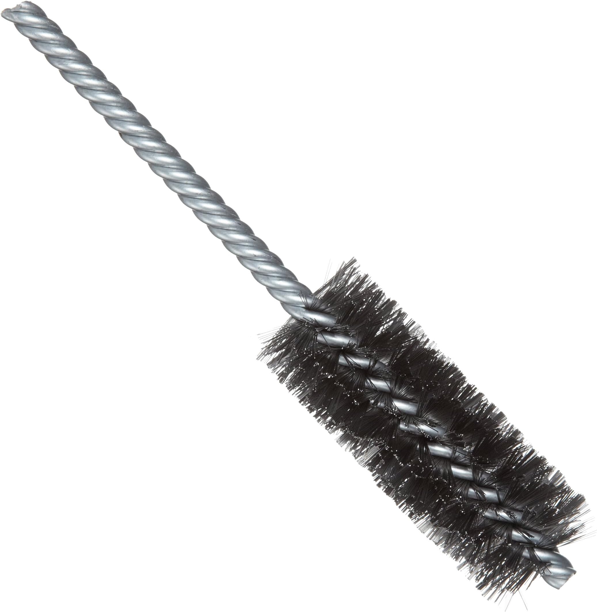 WeilerPower Tube Brush, Steel, Round Shank, Double Stem, Double Spiral, 1 Diameter, 0.006 Wire Diameter, 1/4 Shank, 2000 rpm (Pack of 1) by Weiler