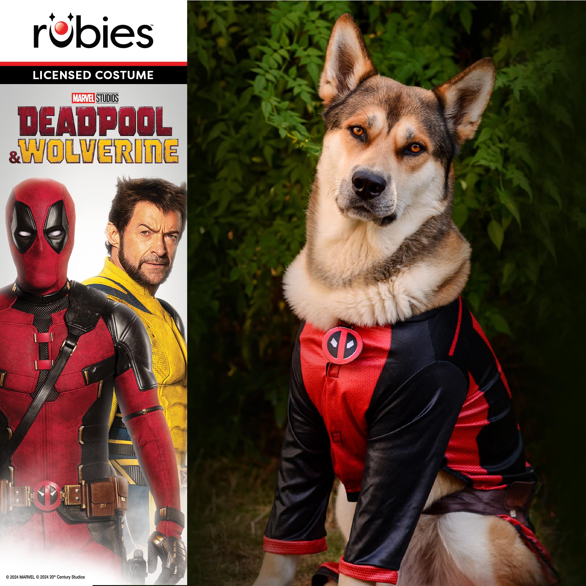 Rubie's Official Deadpool Dogpool Pet Costume, Dog/Pet Fancy Dress, Size S Halloween, Red & Black - Image 4