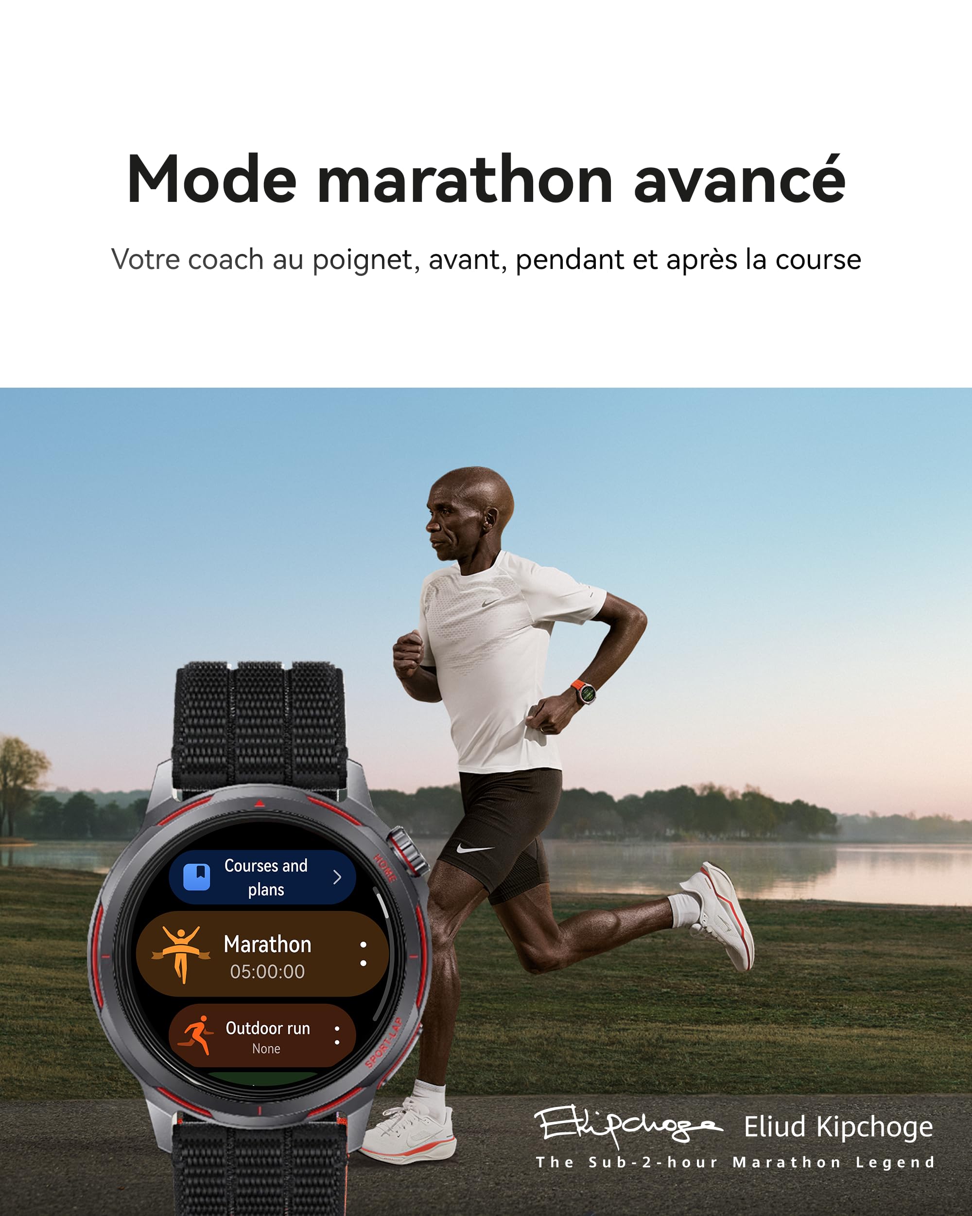 HUAWEI Watch GT Runner 2 Montres connectées, Jusqu'à 14 Jours, Bleu | Mode marathon avancé, Gestion complète de la santé, Analyse ECG, VFC, SpO⁠2, sommeil, GPS, NFC, Disponible sur iOS ou Android