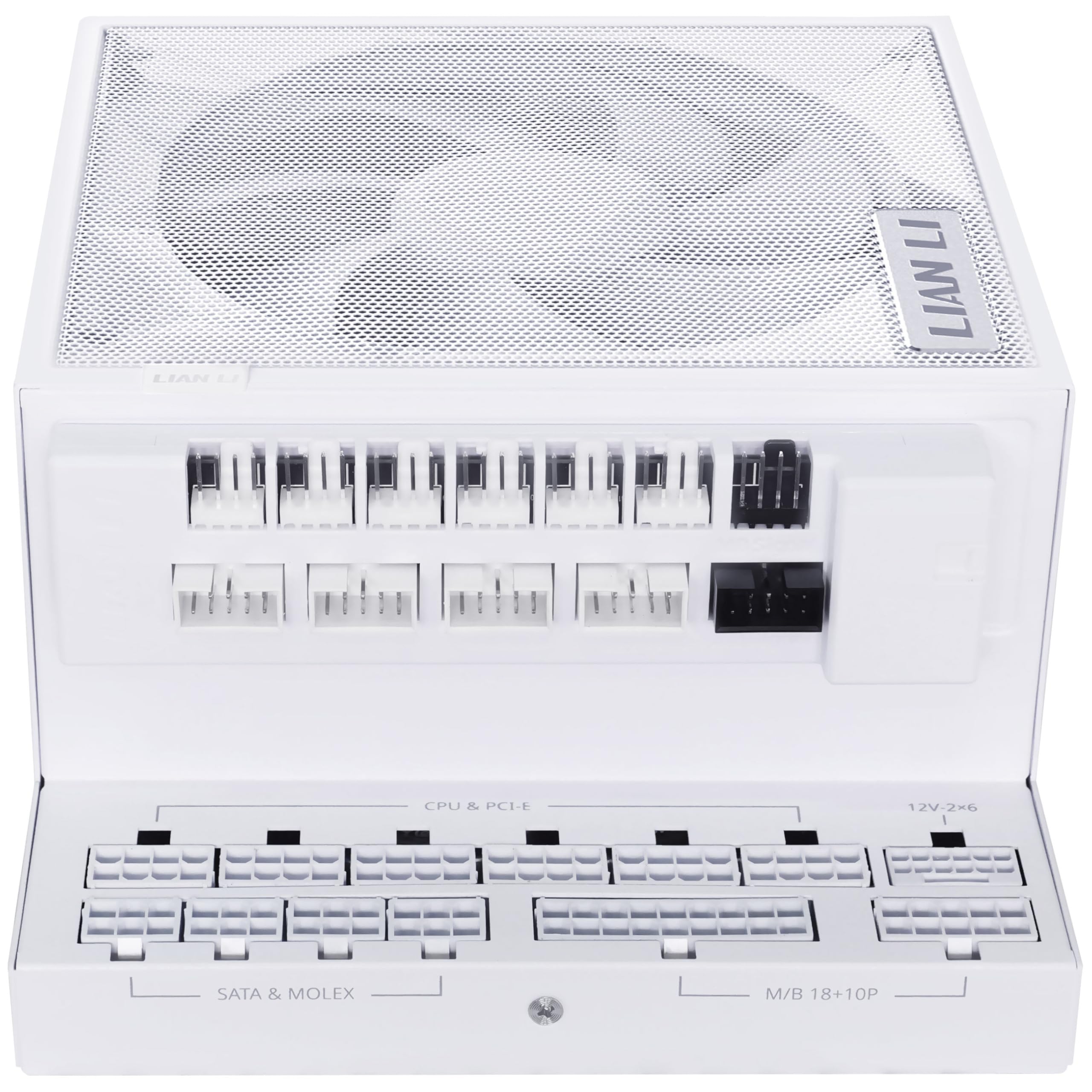 Lian Li Edge Gold 1200 80 Plus Gold Netzteil, Pcie 5.1, Atx 3.1 - 1.200 Watt, Wei?, Inkl. UsB-Hub (eg1200g White)