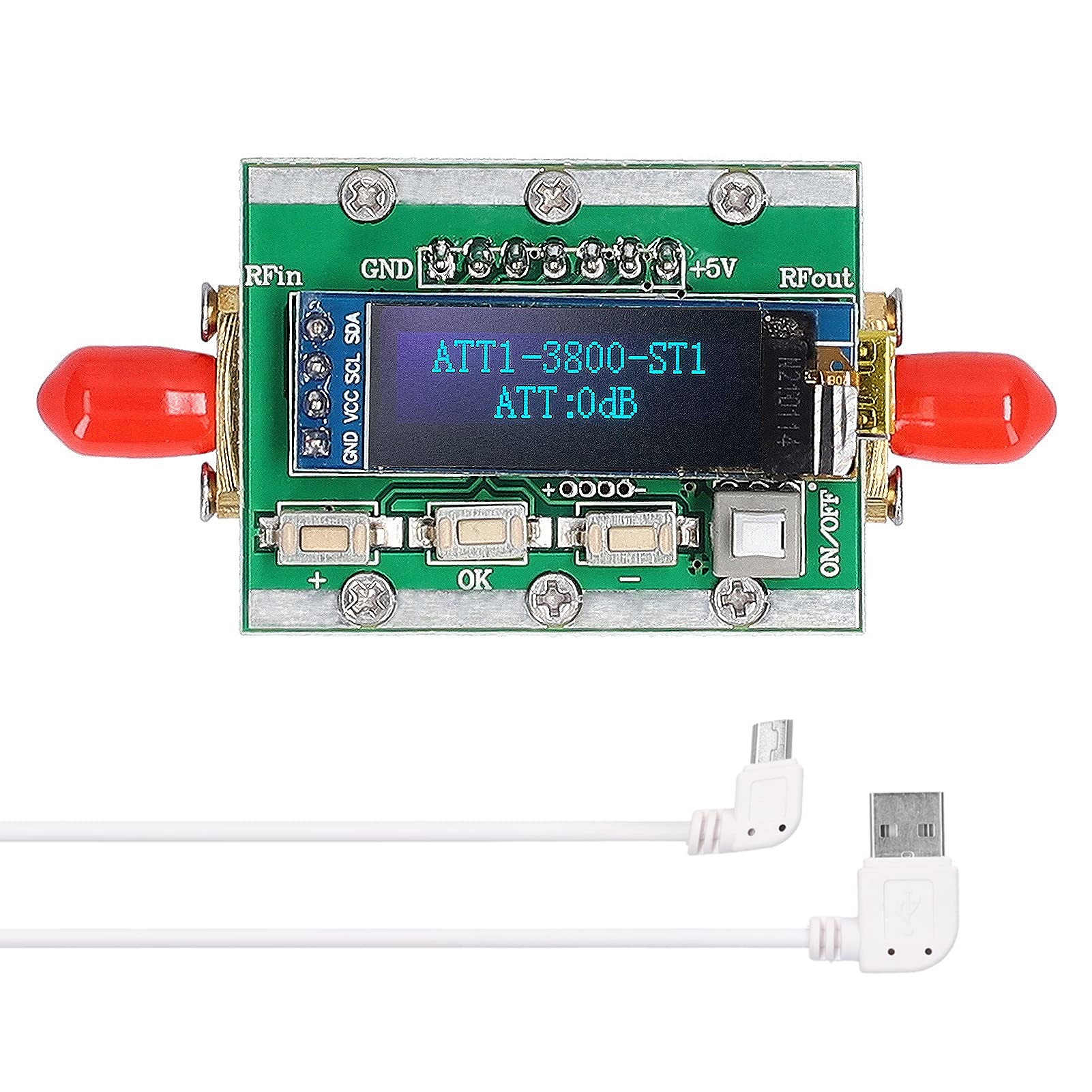 Irovami H72 6-bit Digital Attenuator Module 5V USB Power Supplys Low Insertion Loss with 1M-3.8GHz Working Frequency-image-14