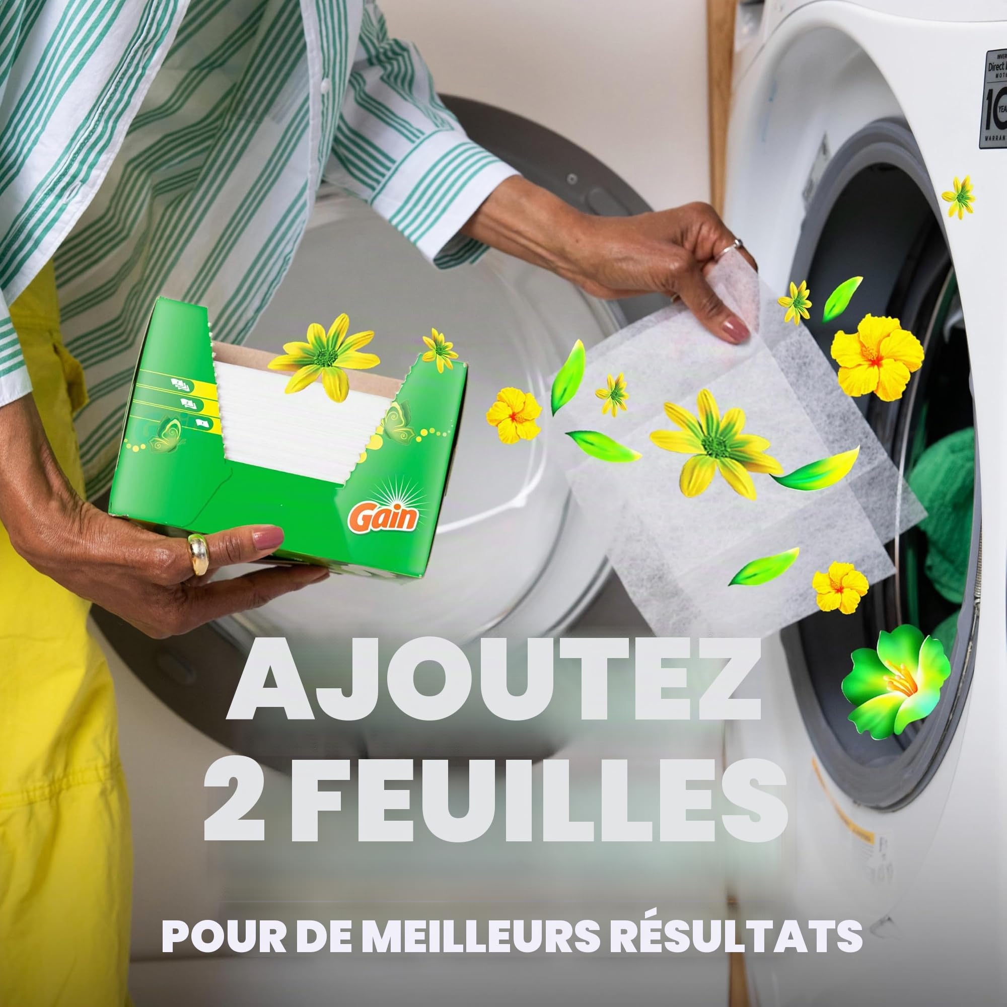 Gain réflexion Original Linge Feuilles, 120 Count