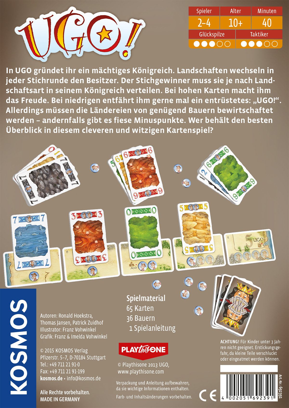 Kosmos 692391 - Ugo Kartenspiel
