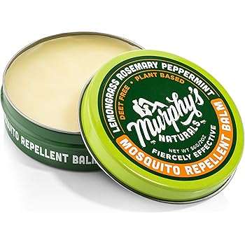 Murphy's Naturals Mosquito Repellent Balm | DEET Free with All-Natural Ingredients | Travel/Pocket Size | 2oz