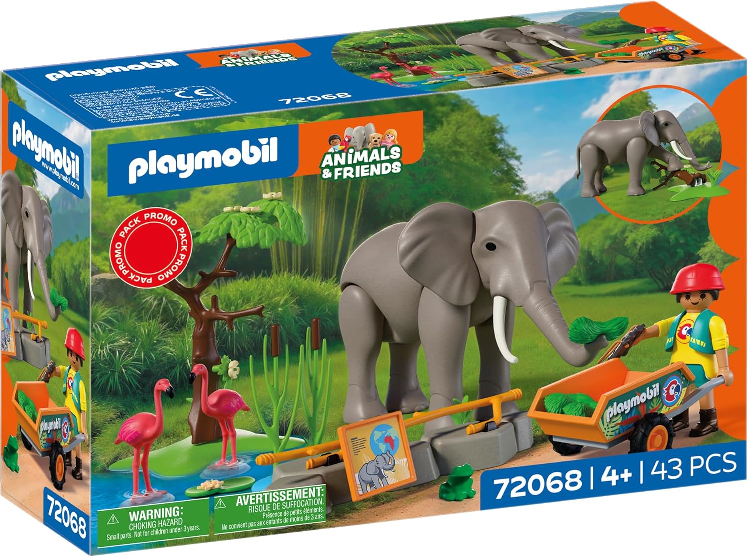 Playmobil Elephant with Zookeeper