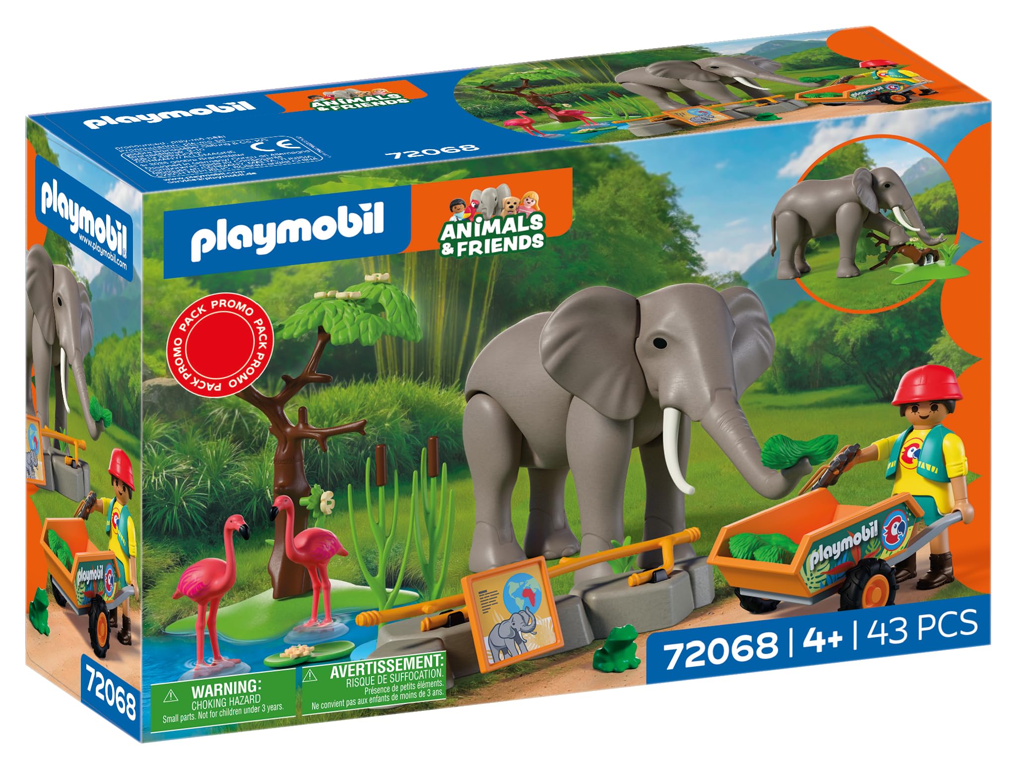 Amazon.com: Playmobil | Animal and Friends | Elephant with Animal