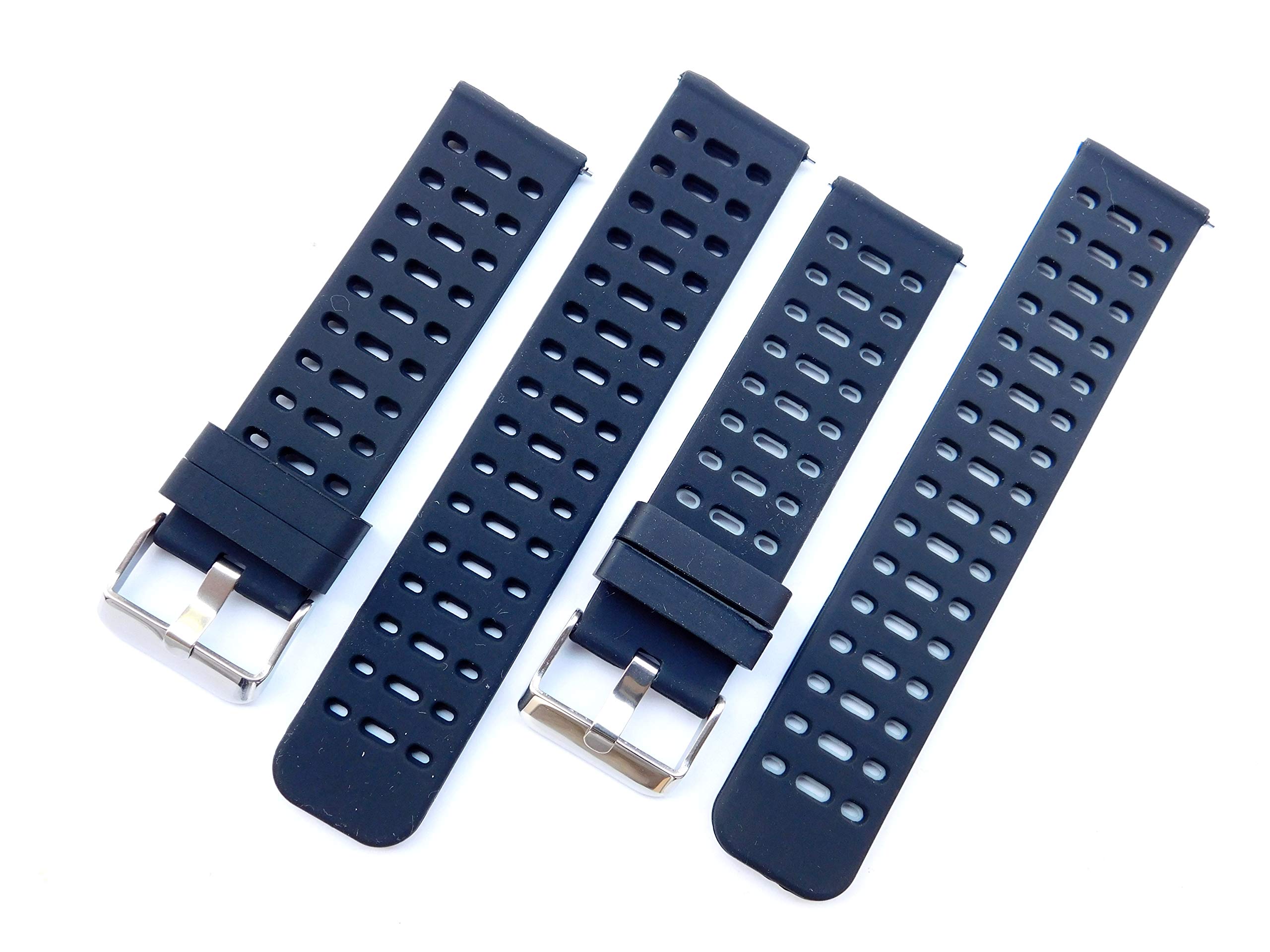 22mm Combo of Silicone Strap for Watch Grey and Black (Oval Design) (B0844X3PJR) Amazon Price History, Amazon Price Tracker