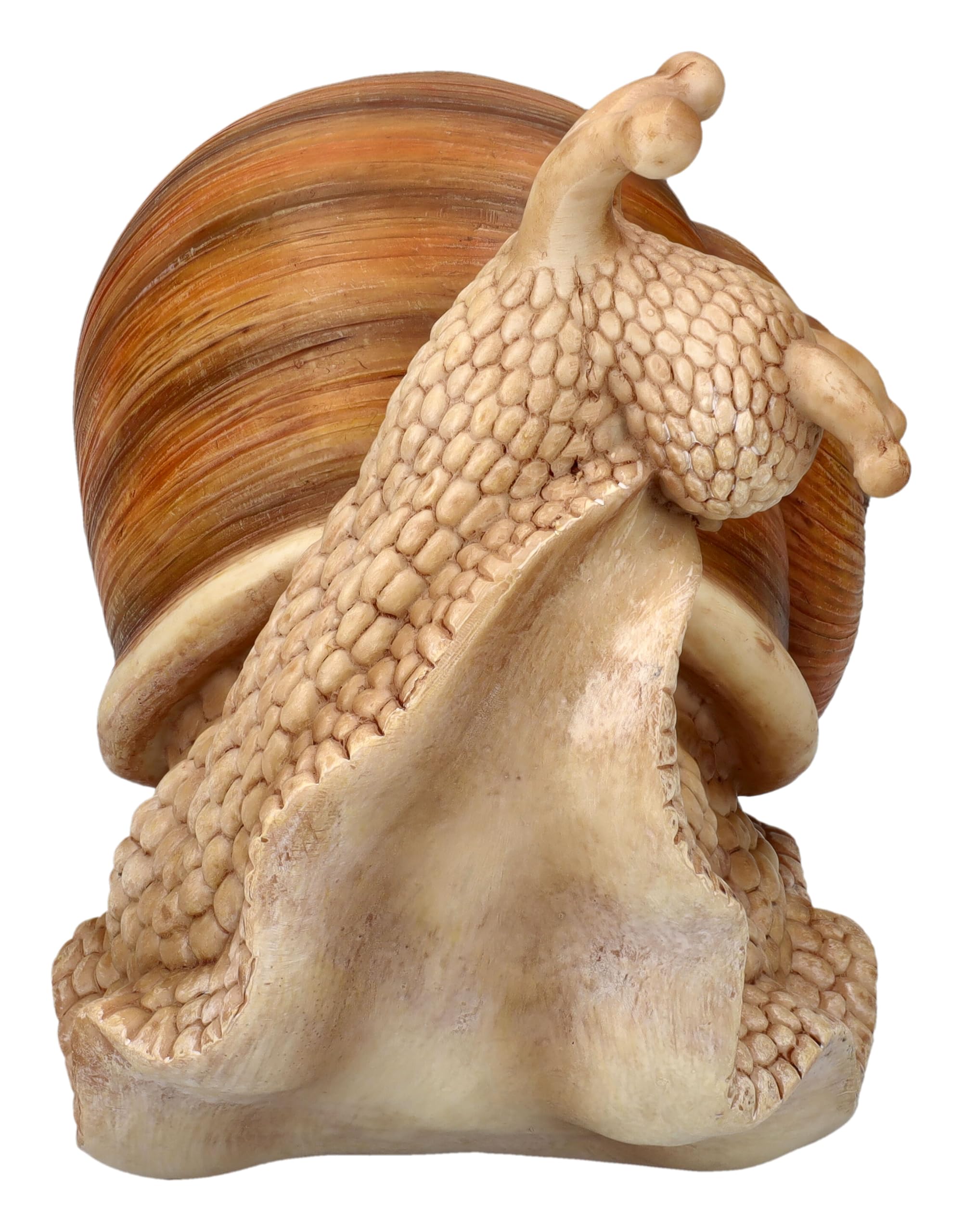 Figuren Shop GmbH Schnecke Gartenfigur: Weinbergschnecke 22,5 cm - Handbemalt, Wetterfeste Deko, HotAnt