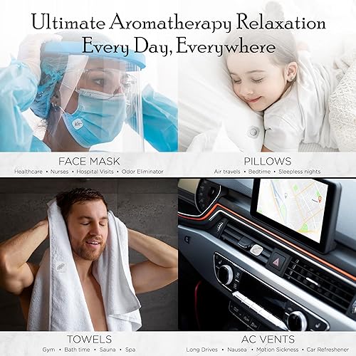 Miniatura 6 de (Lavanda, paquete de 3  100 % naturales de aceite esencial para máscara facial y almohada (12 calcomaníaspieza)  Parche de máscara perfumada de