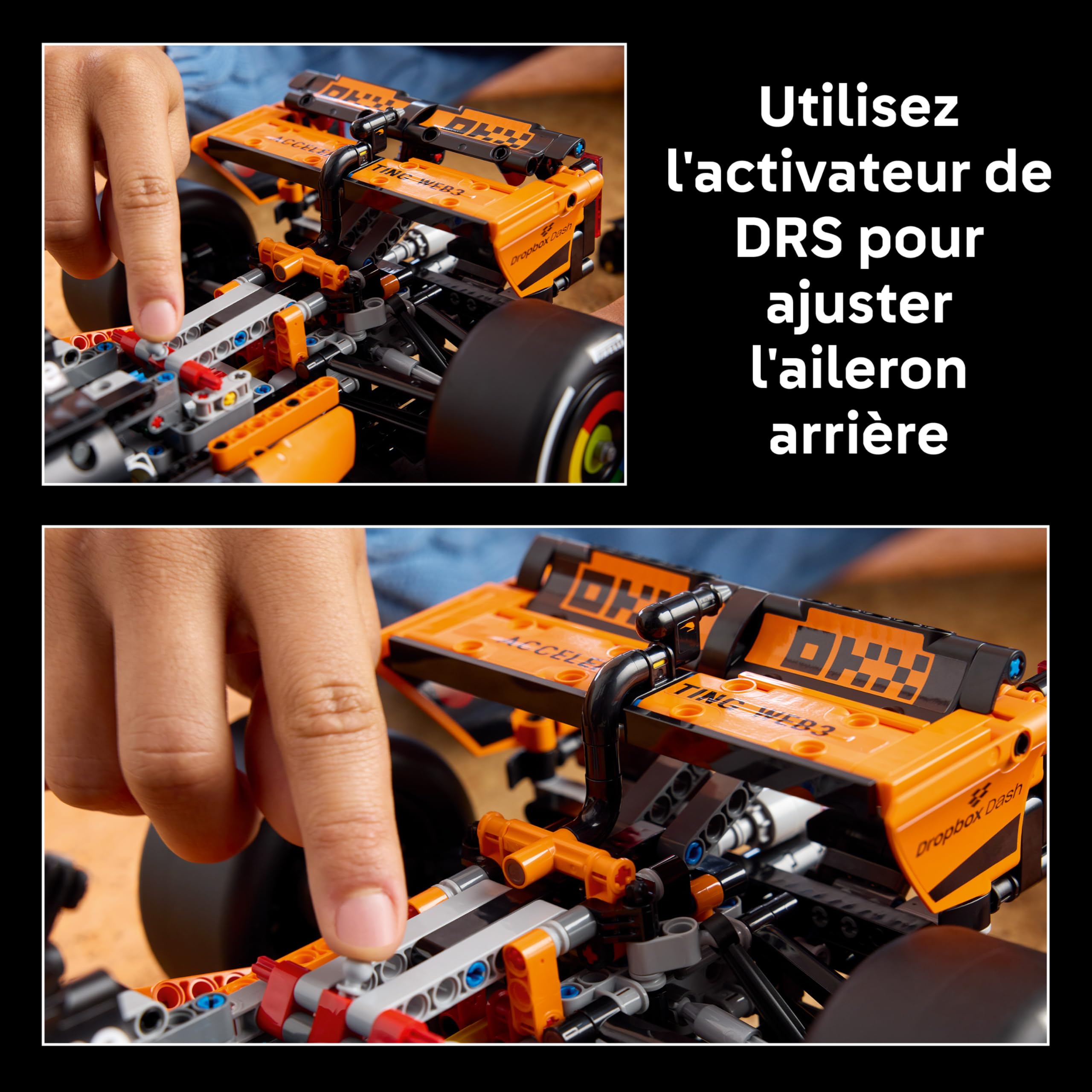 LEGO Technic Voiture McLaren MCL39 F1 - Maquette de Voiture pour Adulte - Set de Construction Formule 1 Collector - Moteur V6 & Différentiel - Idée Cadeau pour Fans de Sport Automobile 42228