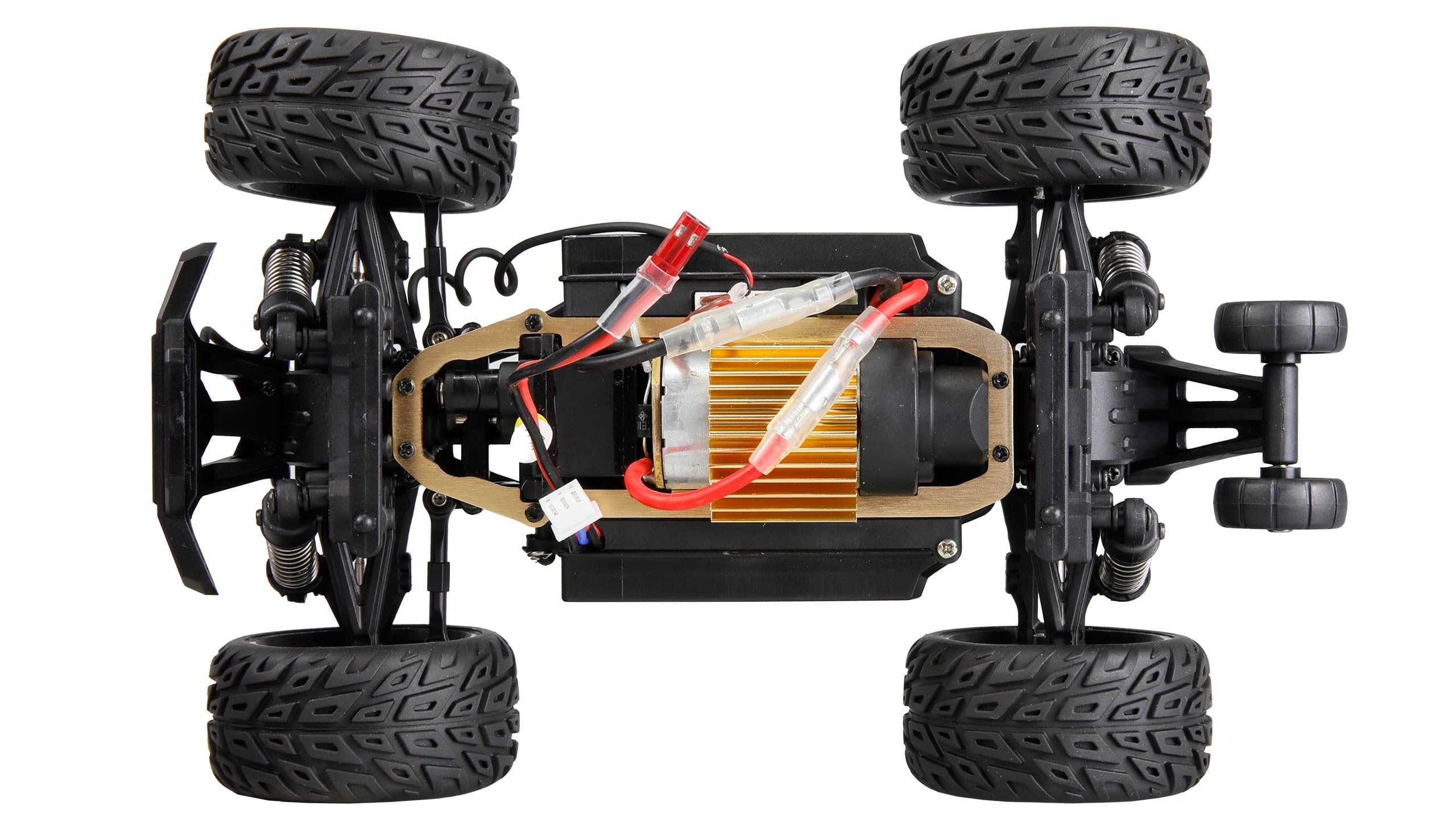 Amewi MAX20 Monster truck Brushed 50 km/h 4WD 1:20 RTR blu/arancione RC telecomandato