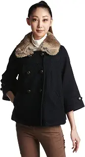 (アースミュージックアンドエコロジー)earth music&ecology コートWool Fur Collar/Coat_ 18114I30000