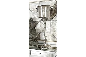 Deco 79 Aluminum Tall Floor Champagne Stand