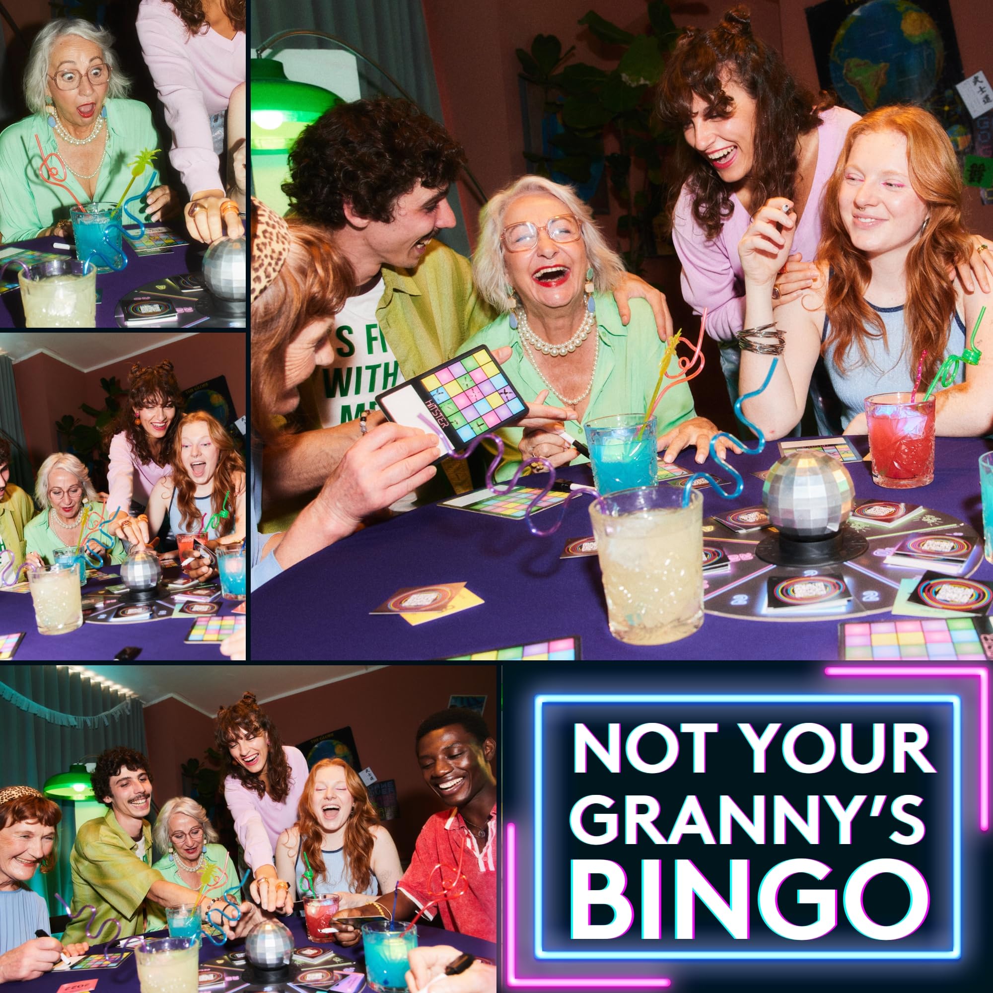 Hitster Bingo Music - Juegos de Mesa para Adultos, Juego Bingo Musical, Juego de Fiesta, de 2 a 10 Jugadores, diversión con Amigos y Familia, Español (ES)