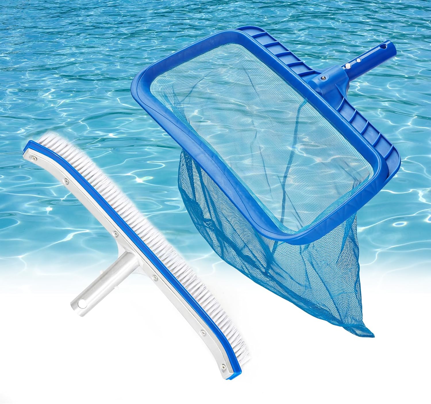 TOPDING & HZ Swimming Pool Cleaner, Pool Skimmer Leaf Net with 18" Pool Skimmer Net