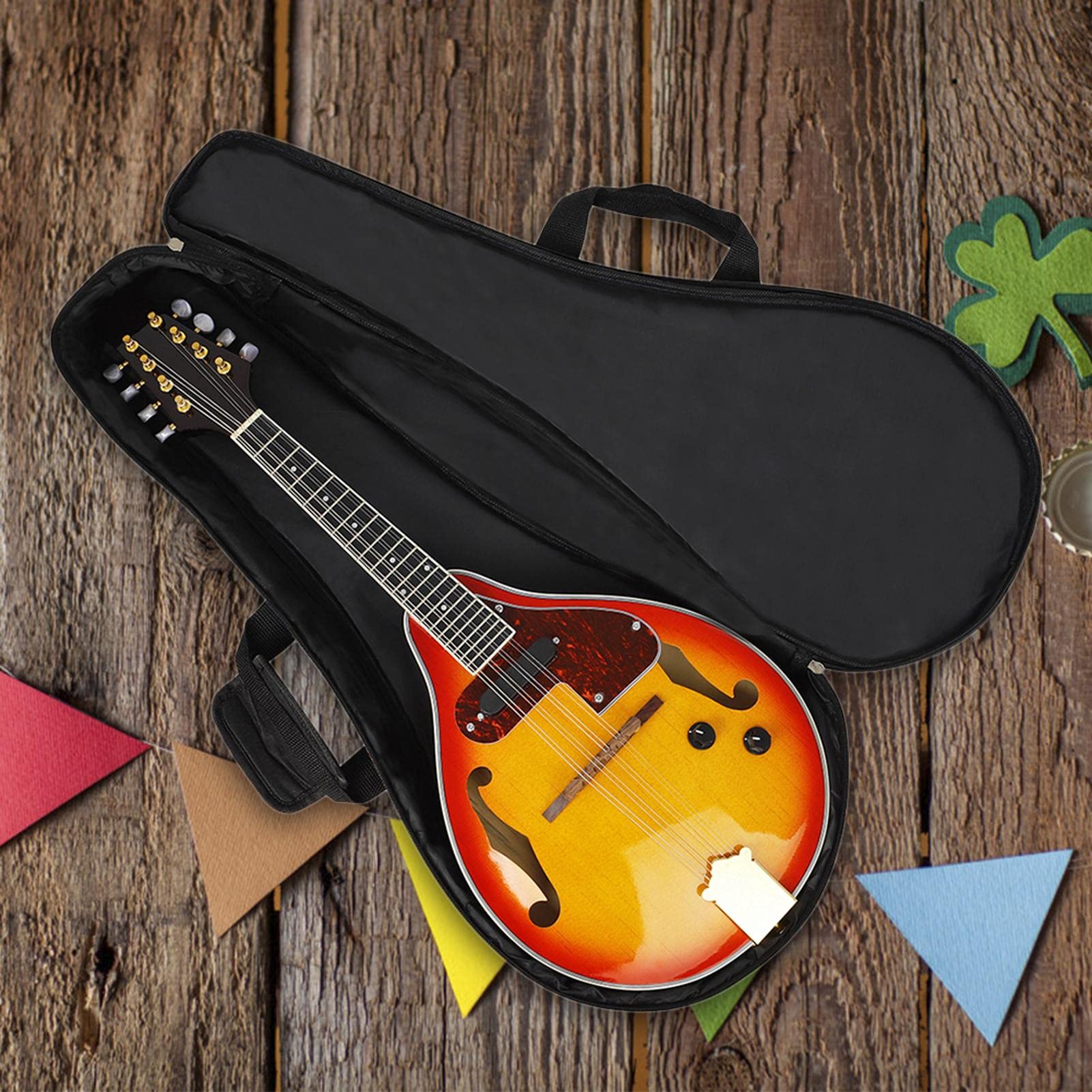 Mandolinen-Gigbag Mandolinentasche Verdickte Baumwolle Tragbare Dual-Use-Mandolinentasche Musikinstrument Zubehör erstaunlich