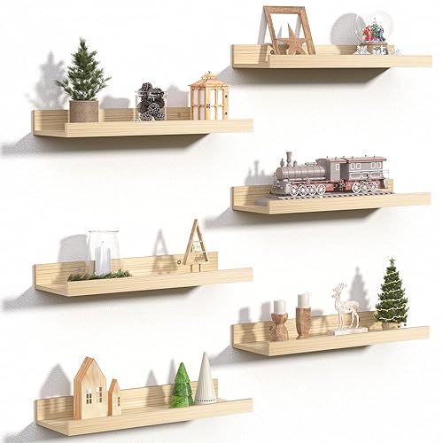 upsimples Floating Shelves for Wall, Wall Shelves for Decor Storage