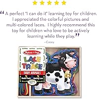 Vista 6 de Melissa & Doug – Juego de encaje y Trace Activity Set: 5 Paneles De Madera Y 5 CORDONES – Granja