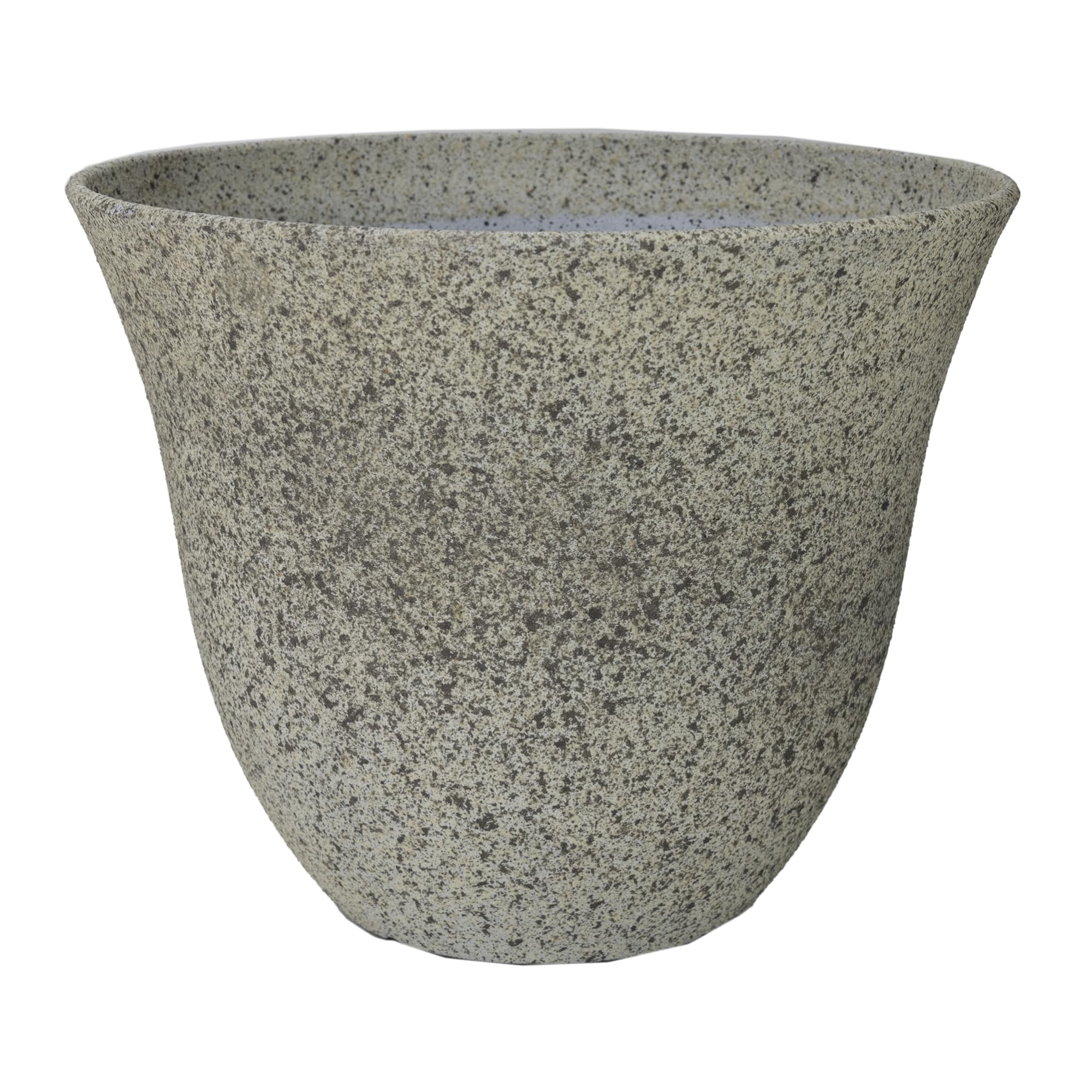 Classic Home and Garden Honeysuckle Resin Planters - Lightweight Indoor & Outdoor Plant Pots - UV-Resistant Plastic Flower Pots - Pot Planters for Flowers & Herbs (15" Stone)