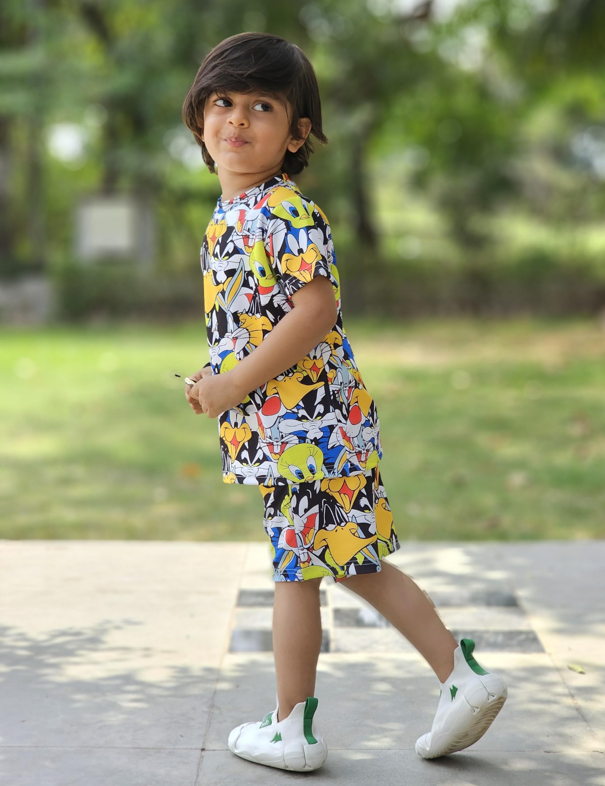 EMBLIKA Casual Baby Boys Cotton Lycra Blend Clothing Set | Kids Tshirt-short | Kids Summer Set |Boy Co-Ord set 2