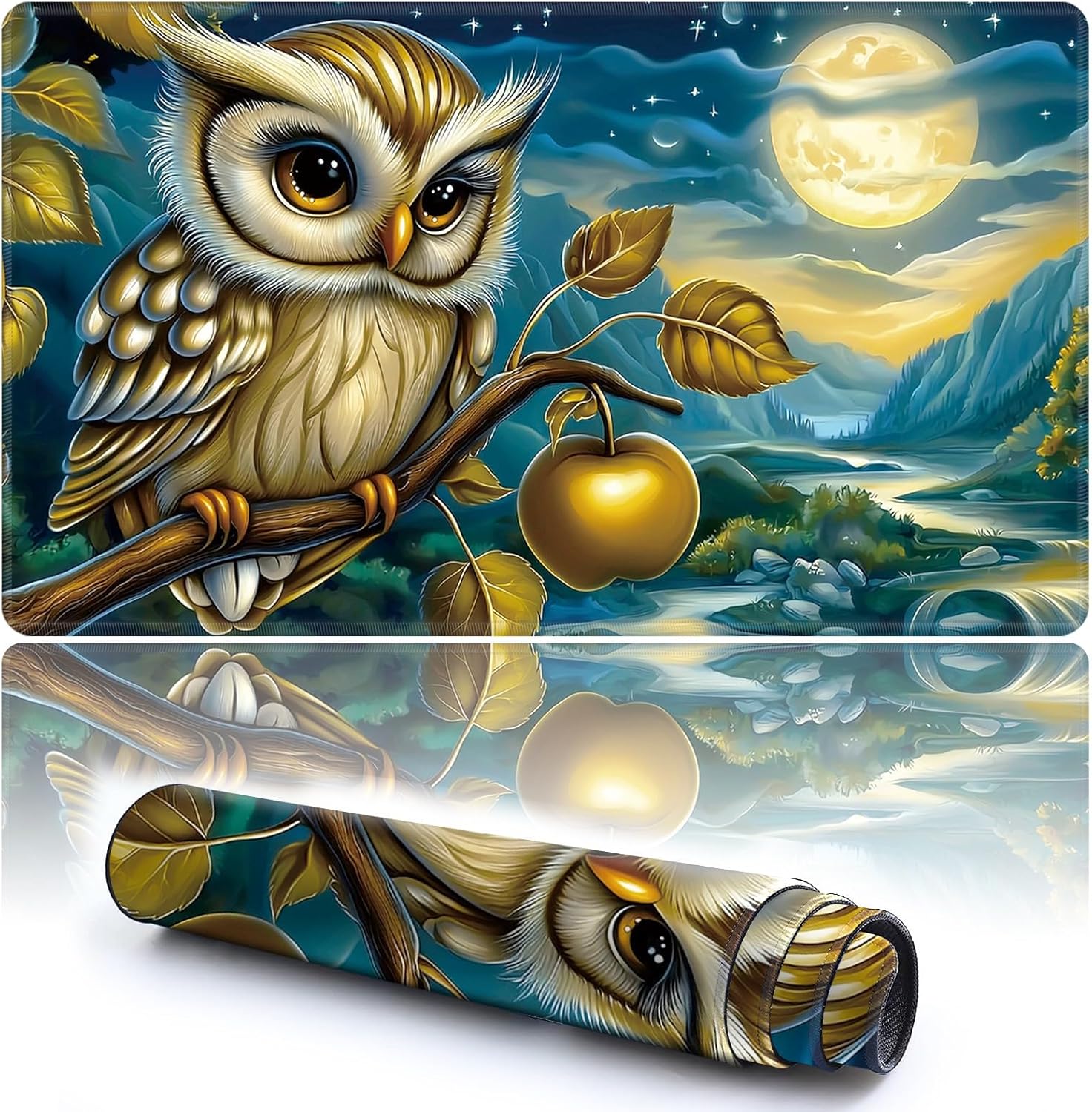 for MTG Playmat 15.76 x 27.5 inch Durable Play Mats with Zones and Non-Slip Rubber Stitched Play Mat Smooth Surface for MTG TCG and Other Battle Game Card - Beautiful Mushroom Forest