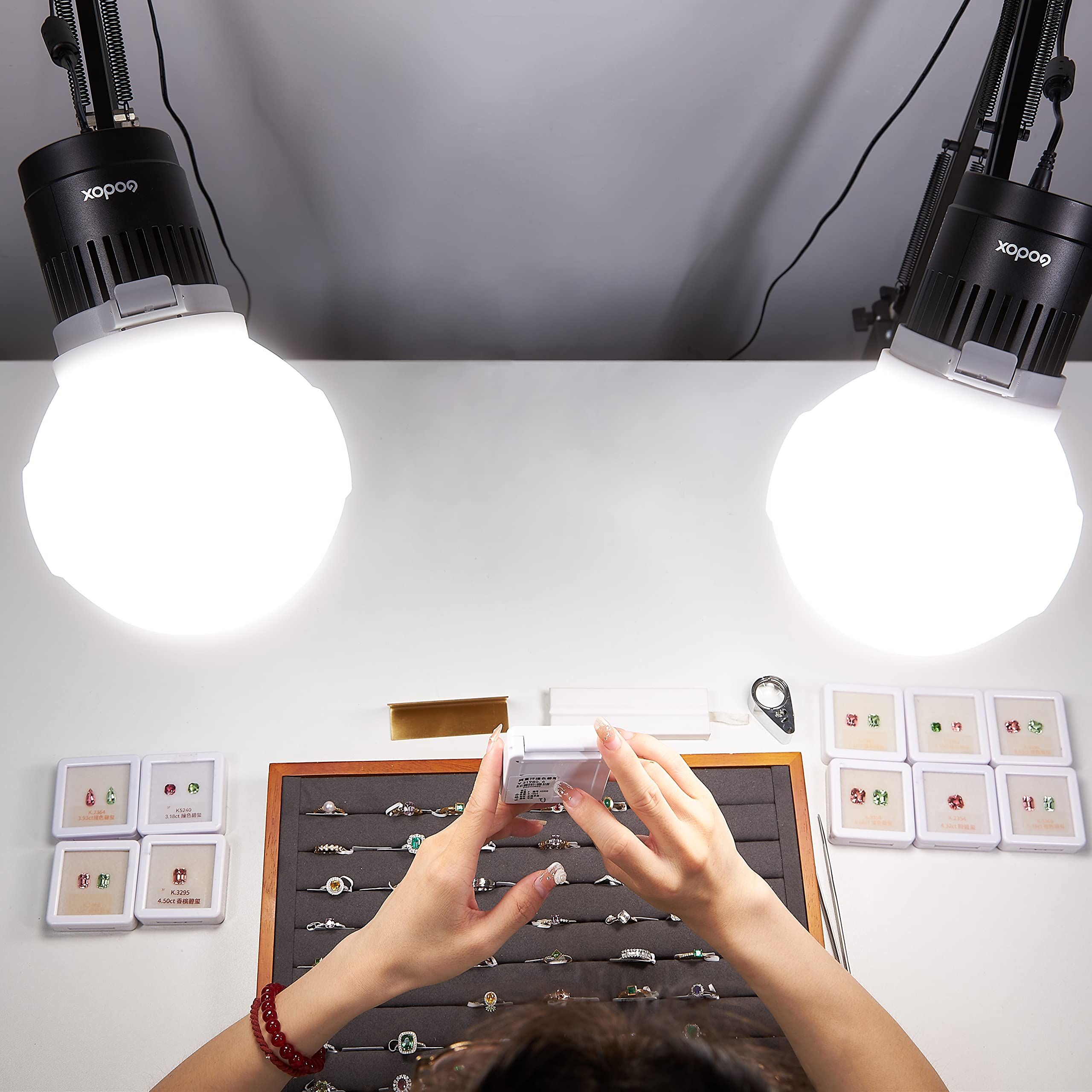 Amazon | GODOX LC30D Litemons 卓上型LED撮影ライト33W 色温度5600K