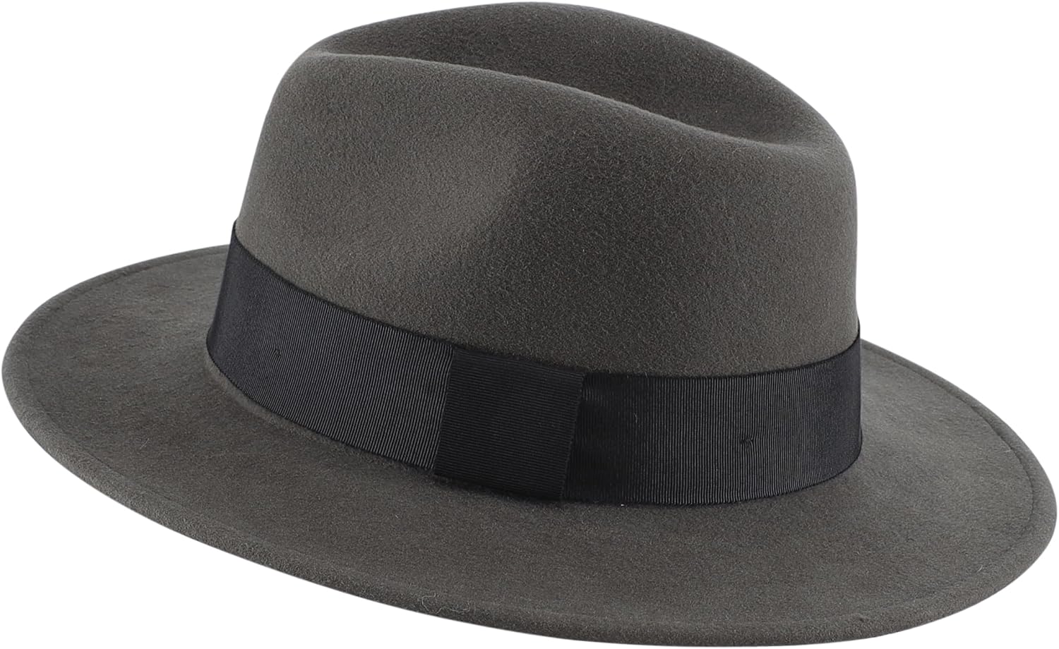 Home Prefer Mens Wool Fedora Hat with Band Classic Wide Brim Fedora Hat for Men Women Panama Dress Hat - Image 6