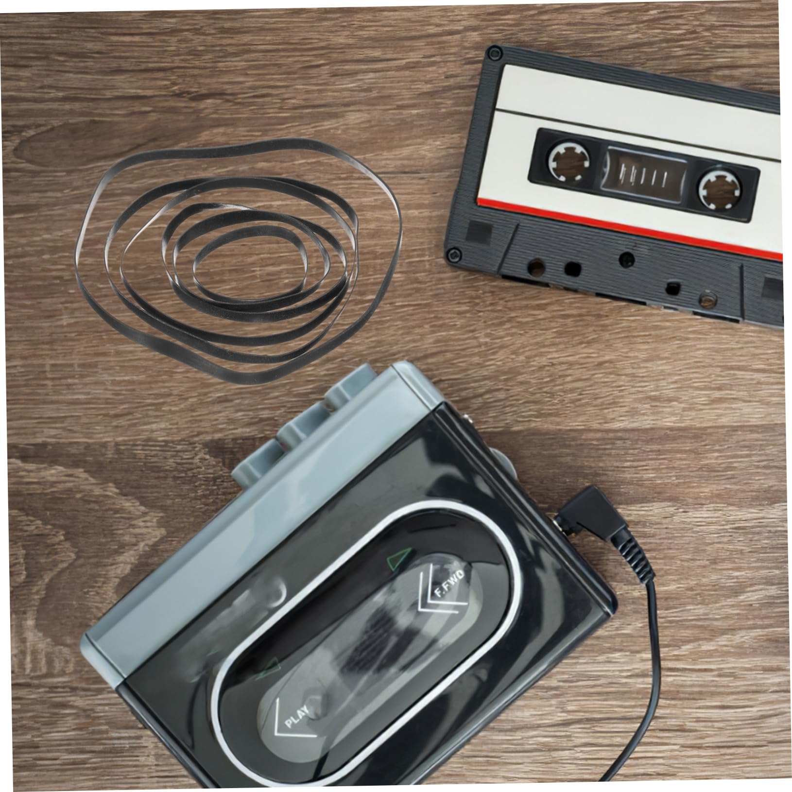 50 pezzi Cinghie Piatti Quadrate in Gomma per Registratore Cassette Cinghie Ricambio Resistenti per Lettori Nastro Dvd e CD Drive Antiusura e Trascinamento Ottimale Compatibili