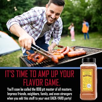 BACK-YARD Southern Style All-Purpose Seasoning Low Sodium 75mg, Bold Southern Spice Blend for Chicken, Steak, Burgers, Eggs, Fries & Veggies 25 oz Family Size Bottle
