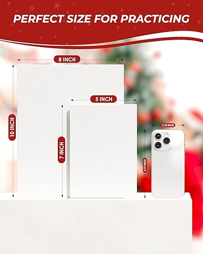 Miniatura 2 de MaxGear Lienzo para pintura, paquete de 12 tableros de lienzo de pintura de 8 x 10, suministros de arte para adultos y niños para decoración de