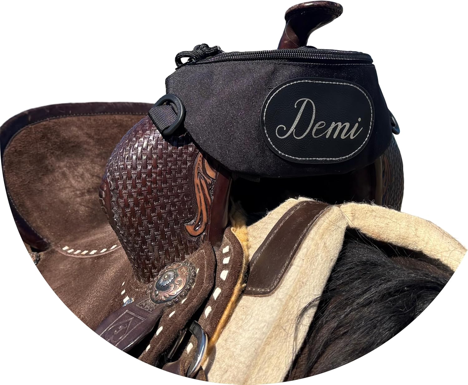 Personalized Horse Saddle Bag, Saddle Pommel Bag, Horse Tack, Horse Gifts, Horse Stuff, Equestrian Gifts, Saddle Accessories