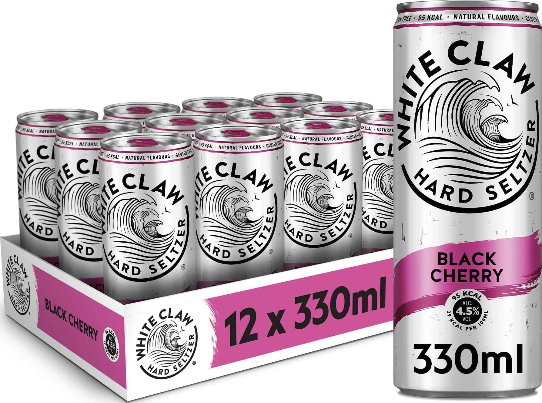 White Claw Hard Seltzer Black Cherry 12x330ml