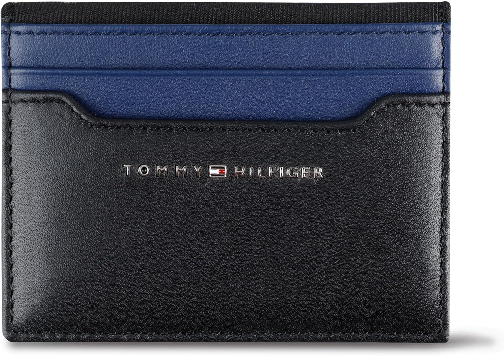 Tommy Hilfiger Men's Leather Slim Front Pocket Wallet