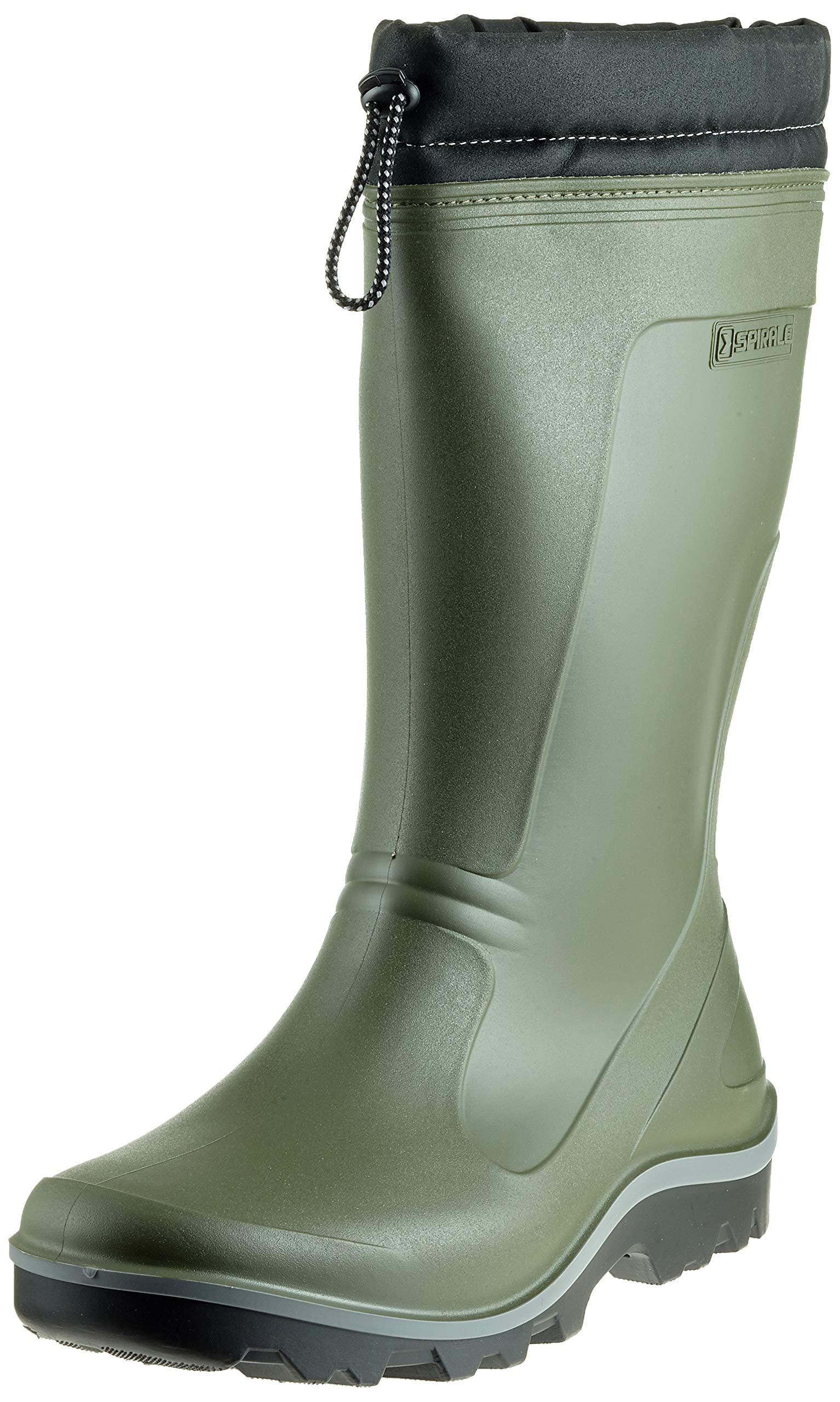 Spirale Unisex Stratos Rain Boots, Wellington Boots Waterproof with Insulating Foam, Green, 12 UK (47 EU)