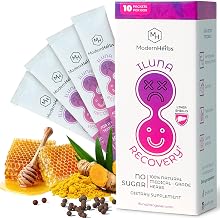 ILUNA Recovery Fast-Acting Herbal Hangover Relief – Premium Milk Thistle with Detox Herbs & Natural Pebbles – Liver Support & Inflammation Balance – Max Strength (10 Pk)