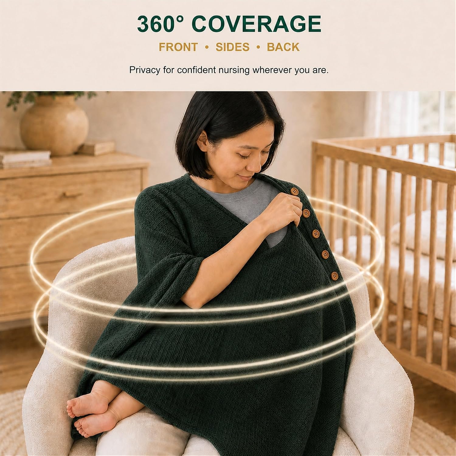 Knit Nursing Cover for Breastfeeding