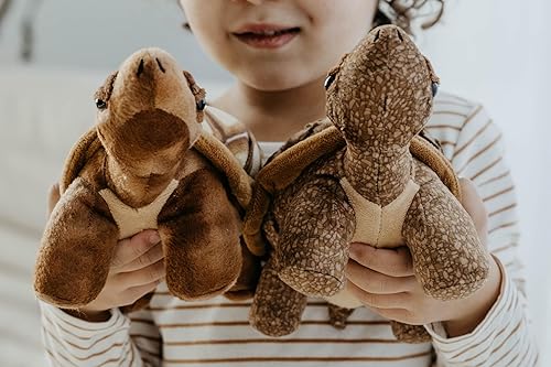 Miniatura 2 de The Petting Zoo Peluche de tortuga del desierto, regalos para niños, animales salvajes de la vida silvestre, tortuga del desierto de 9 pulgadas