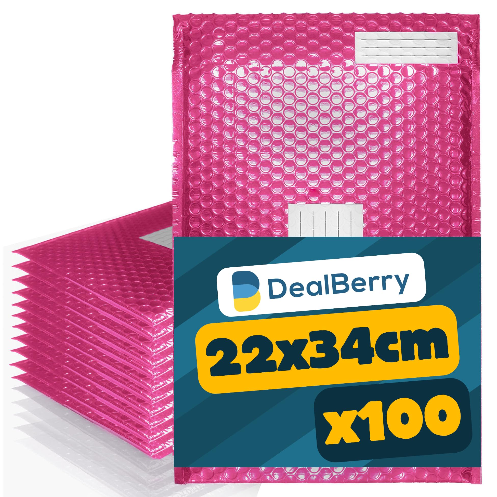 100 Pack Padded Bubble Envelopes - Bubble Wrap Envelope - Poly Bags for Shipping Packaging Mailing - Envelopes Peel and Seal - Address & Return Box - Size 240x340mm โ image 1