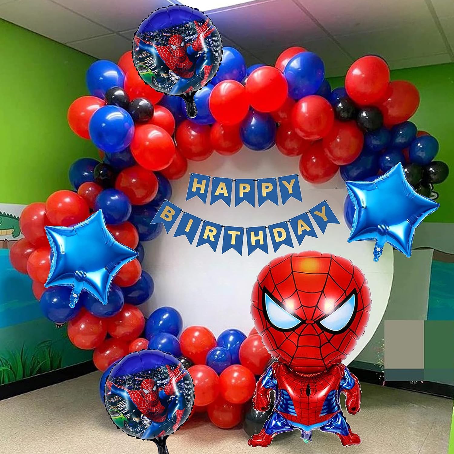 Urban Classic theme Happy Birthday Decoration kit for Boys and Gilrs | Birthday decoration items (WithOut Curtains)