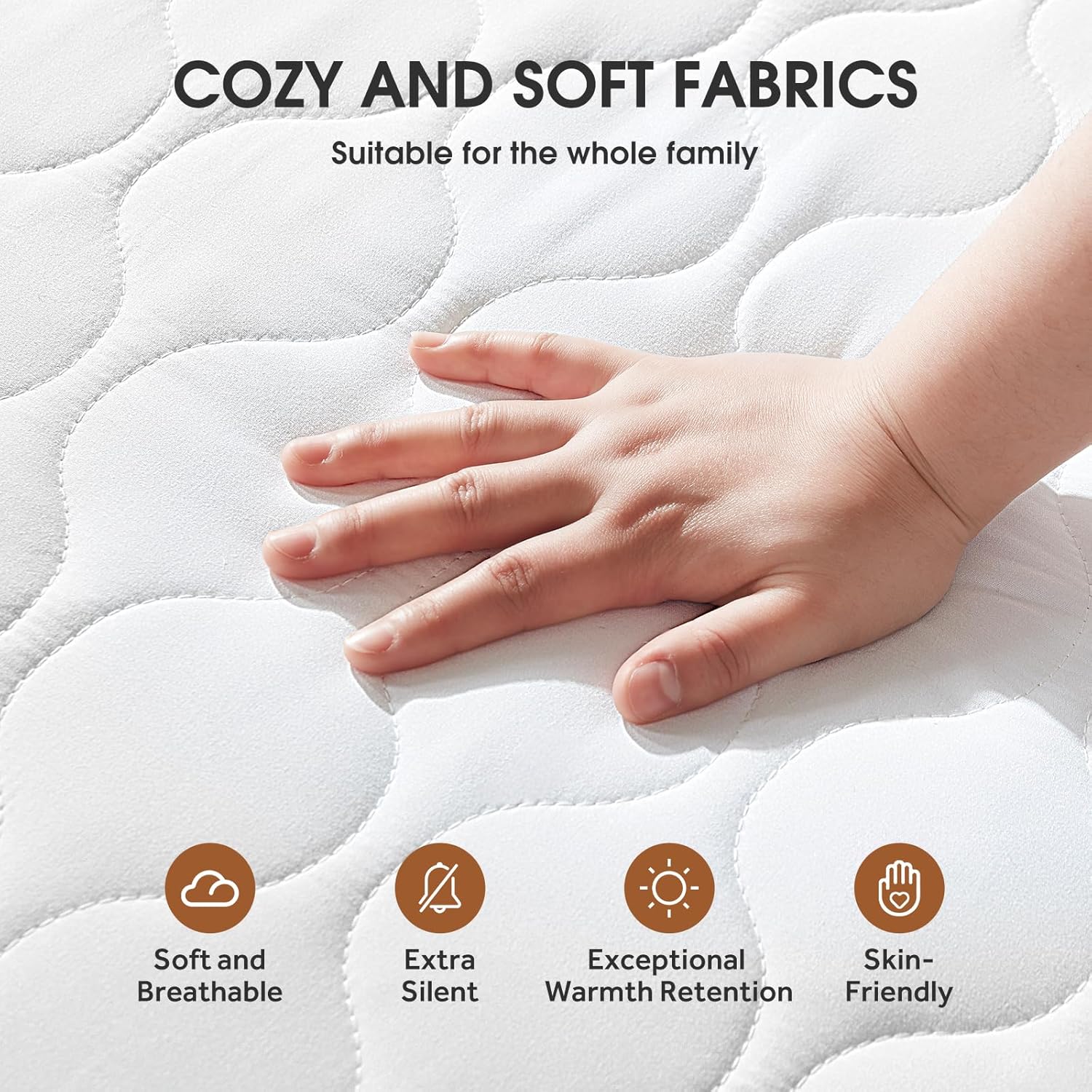 Heated Mattress Pad Twin - Bed Warmer with Memory & Preheat Functions, 2-10 Hour Auto Off & 9 Heat Settings, Single Controller, Fast Heating, Deep Pocket, Electric Mattress Pad Twin 39"x75"