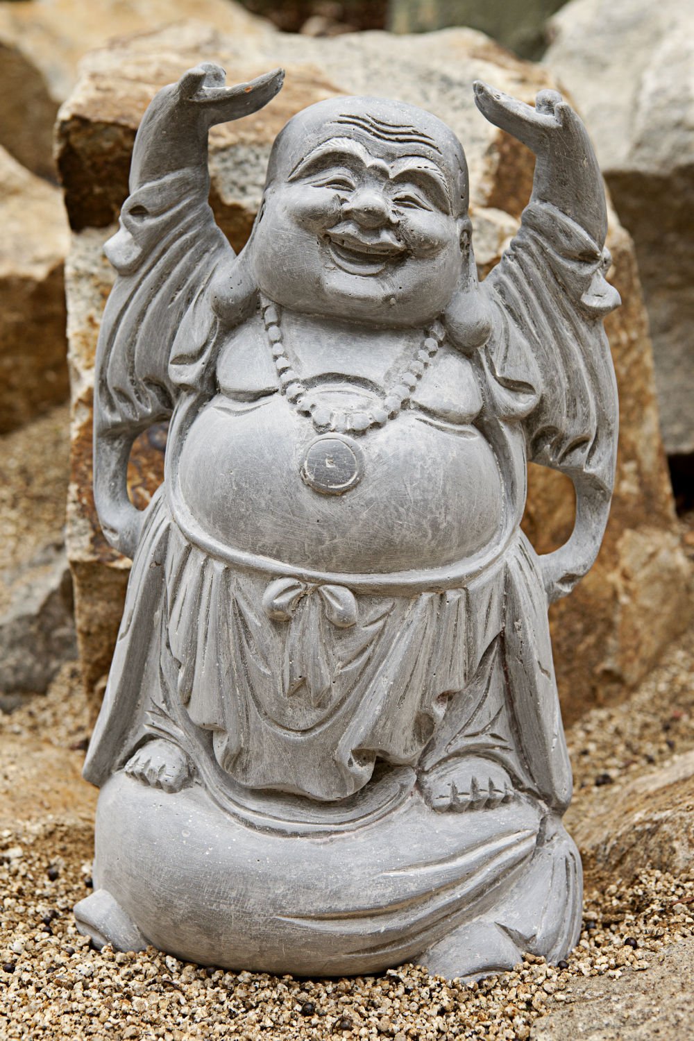 Amazon.com: Amedeo Design 2200-7C 快樂佛像,9 x 19 x 5 英吋