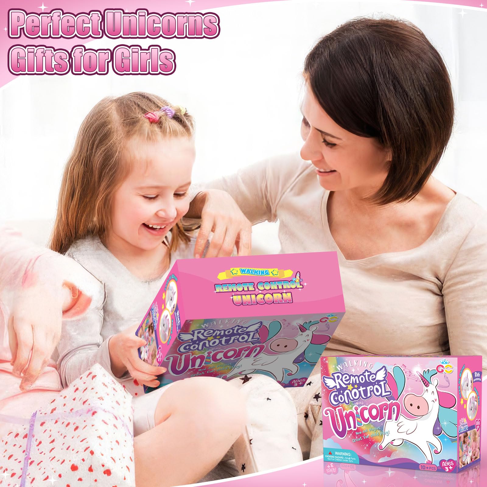Licorne Peluche Cadeau pour Filles 3-6 Ans, Électrique Interactif Licorne Jouet Qui Marche Aboie, Ballet Vêtements & Sac a Main Peluche Unicorn Jouet Cadeaux Anniversaire pour Filles 3 4 5 6 7 8 Ans