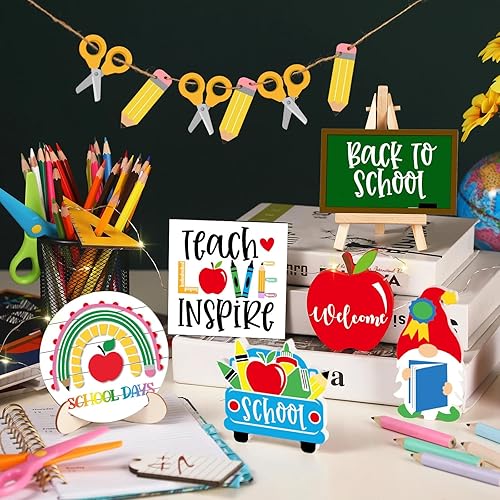 Miniatura 5 de 15 piezas de bandeja escalonada de Margarita de verano, letreros de madera de limón, bandejas decorativas, artículos de patrones surtidos,