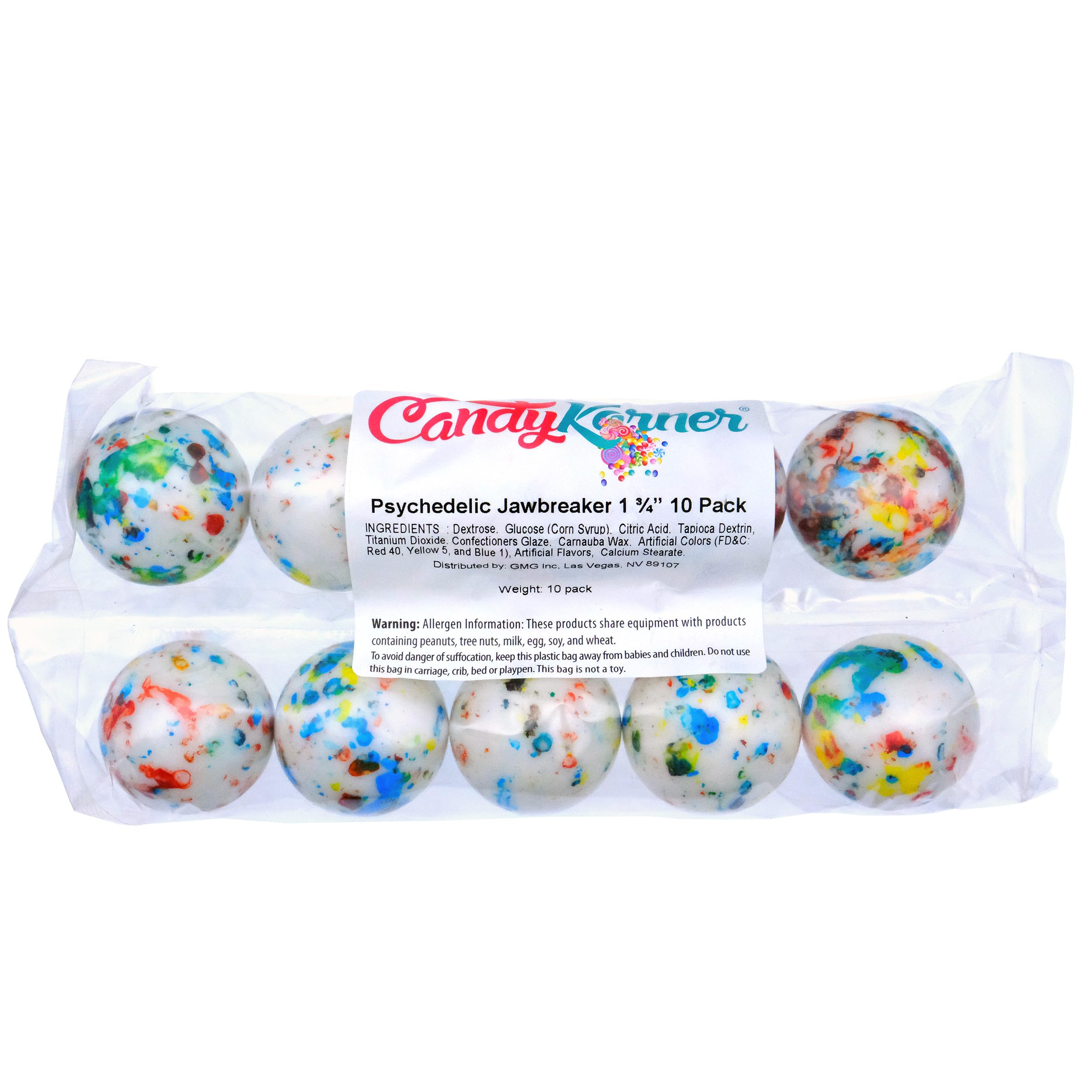 Large Jawbreaker 1 3/4 inches-10 jawbreakers