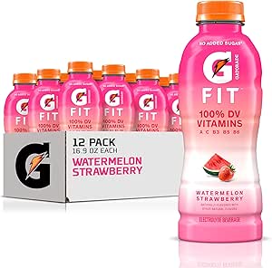 Gatorade Fit, melancia morango, garrafas de 500 ml (pacote com 12 ...