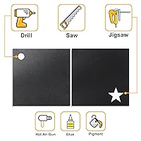 Vista 7 de Kinlink - Lámina de plástico ABS negra de 12" x 16" x 0.06" flexible moldable con alta resistencia al impacto y alta resistencia a la tracción