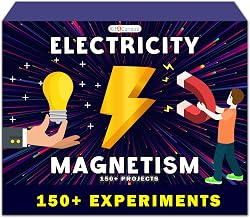 Kit4Curious Electricity & Magnetism Science Kit – 150+ STEM Experiments for Kids | DIY School Project Working Models | Educational Birthday Gift 6–14 Years