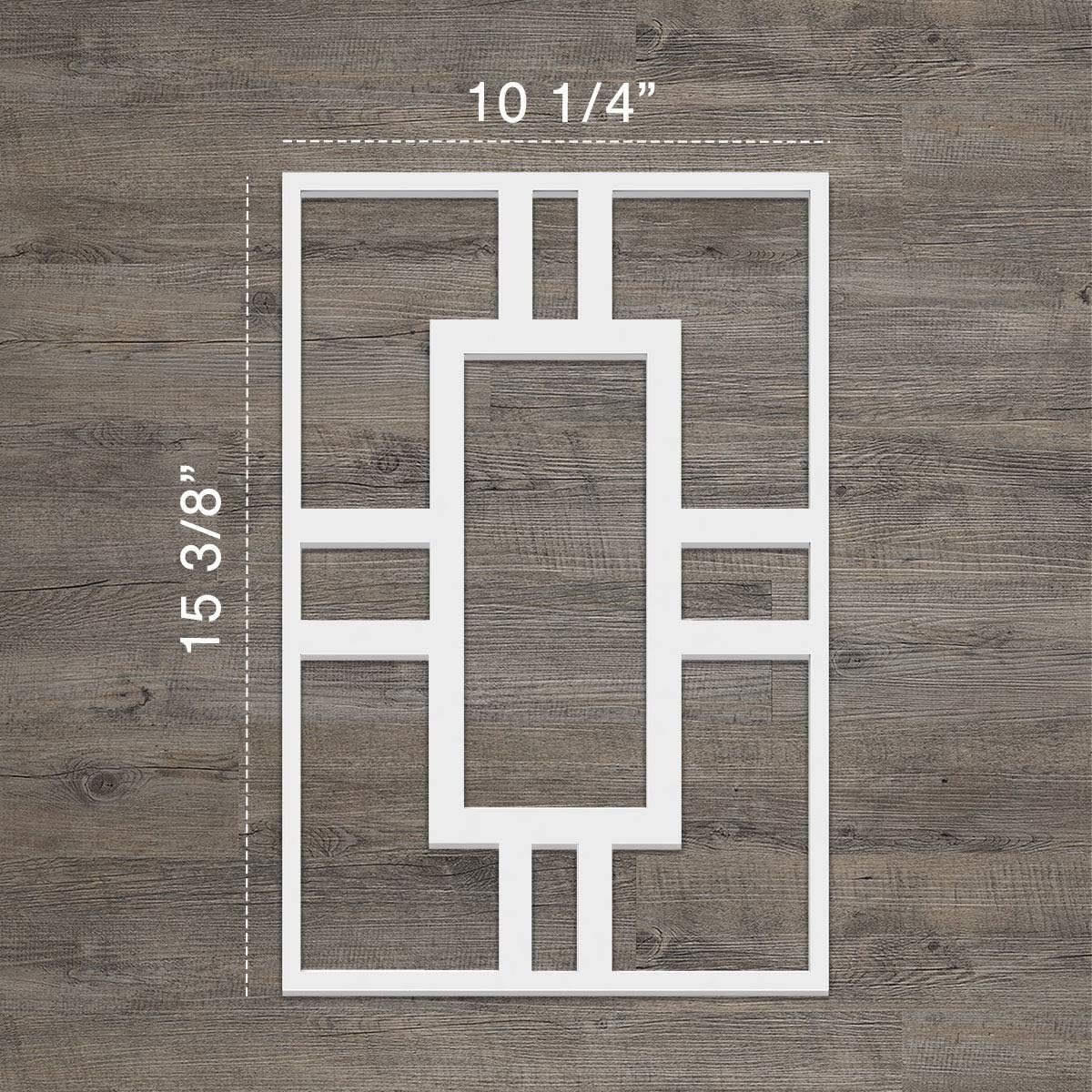 Ekena Millwork 10 1/4"W x 15 3/8"H x 3/8"T Medium Hastings Decorative Fretwork Wall Panels in Architectural Grade PVC